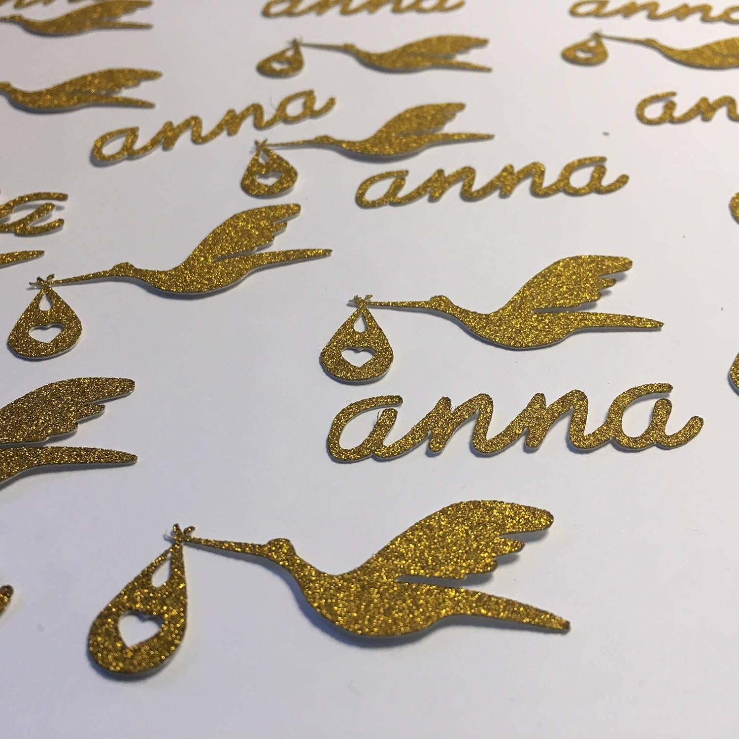 Amazon Com Personalised Name Confetti 20 Pieces 2 Baby Shower