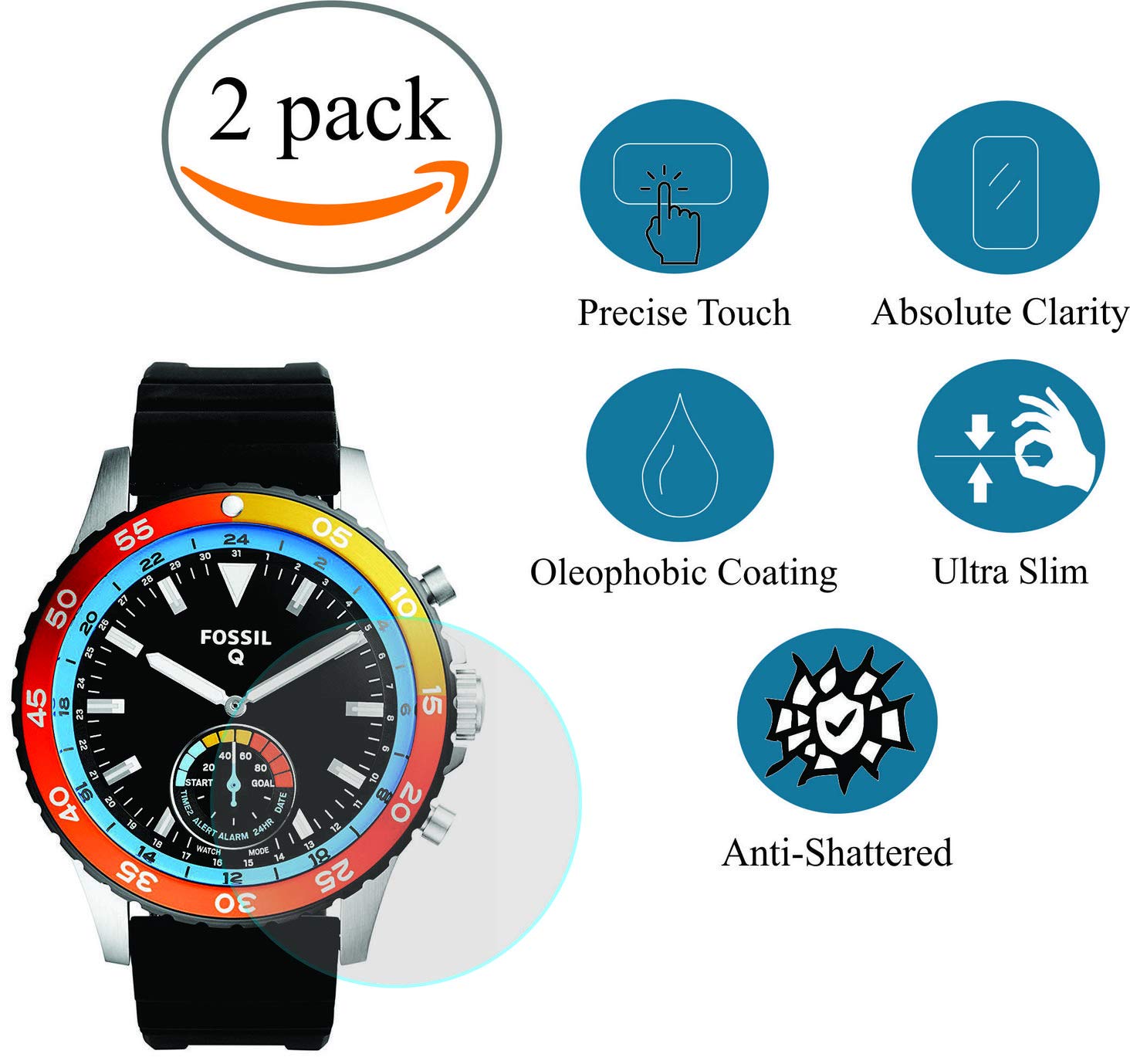 fossil q crewmaster hybrid black silicone smartwatch