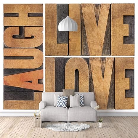 Amazon Co Jp カスタム壁画装飾画 木地 175x210cm 写真3d部屋の壁紙家の装飾の絵3d壁画壁紙リビングルームのソファの背景 ホーム キッチン