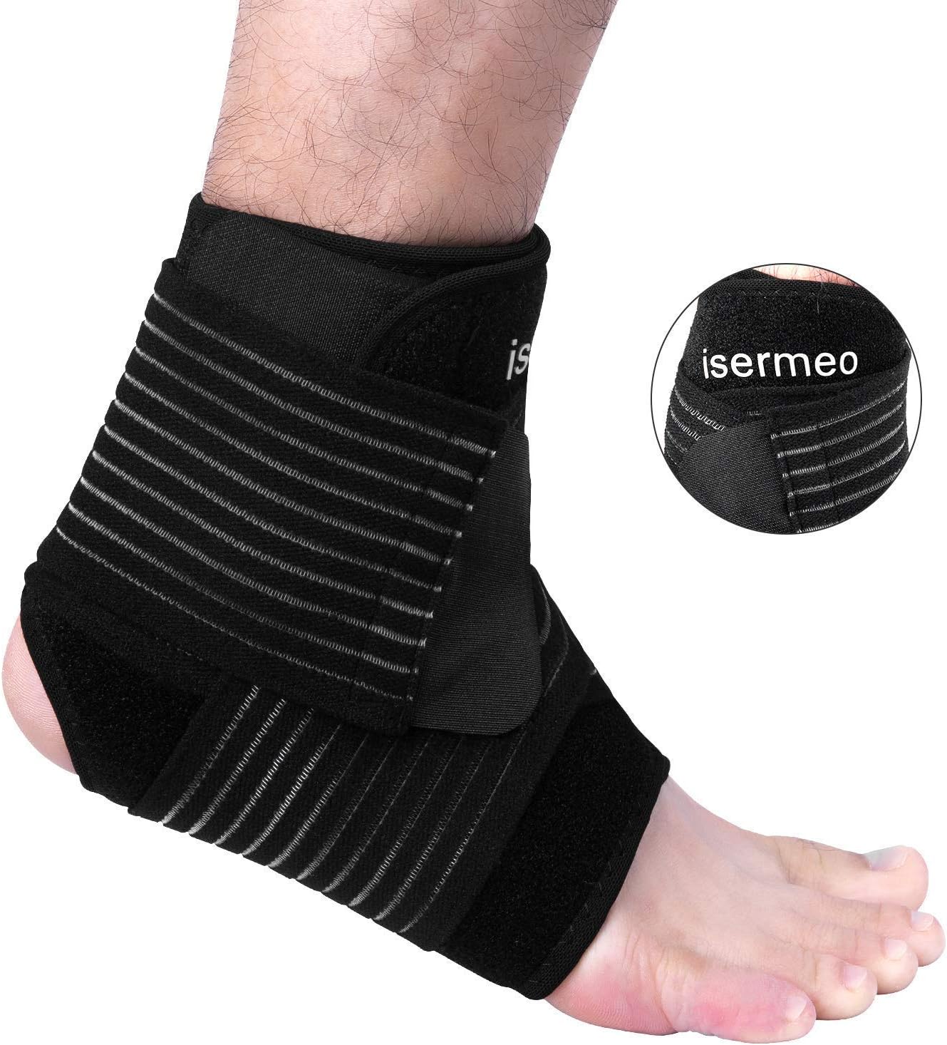 Supporto Caviglia Sportivo Elastico - Fascia Traspirante Per Distorsioni E Protezione - Foto 10