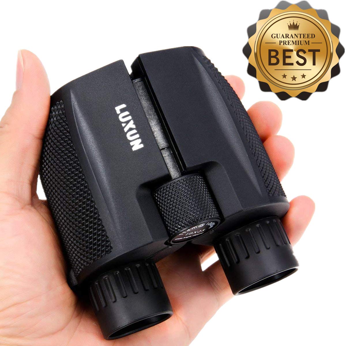 Compact Binoculars 10x25 - SGODDE Waterproof Binocular Weak Light Night Vision Folding High Powered Clear Binoculars Lightweight Bird Watching Binocular for Adults Kids Outdoor Shooting Travelling
