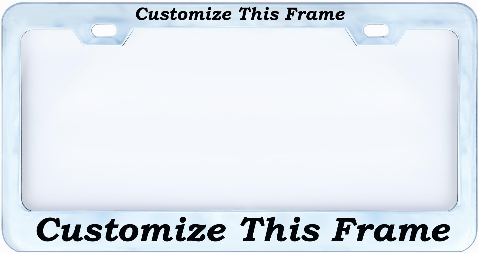 PERSONALIZED Custom Chrome License Plate Frame Tag, Metal,Boon Font,Weatherproof Vinyl Cut Letters by customamericans