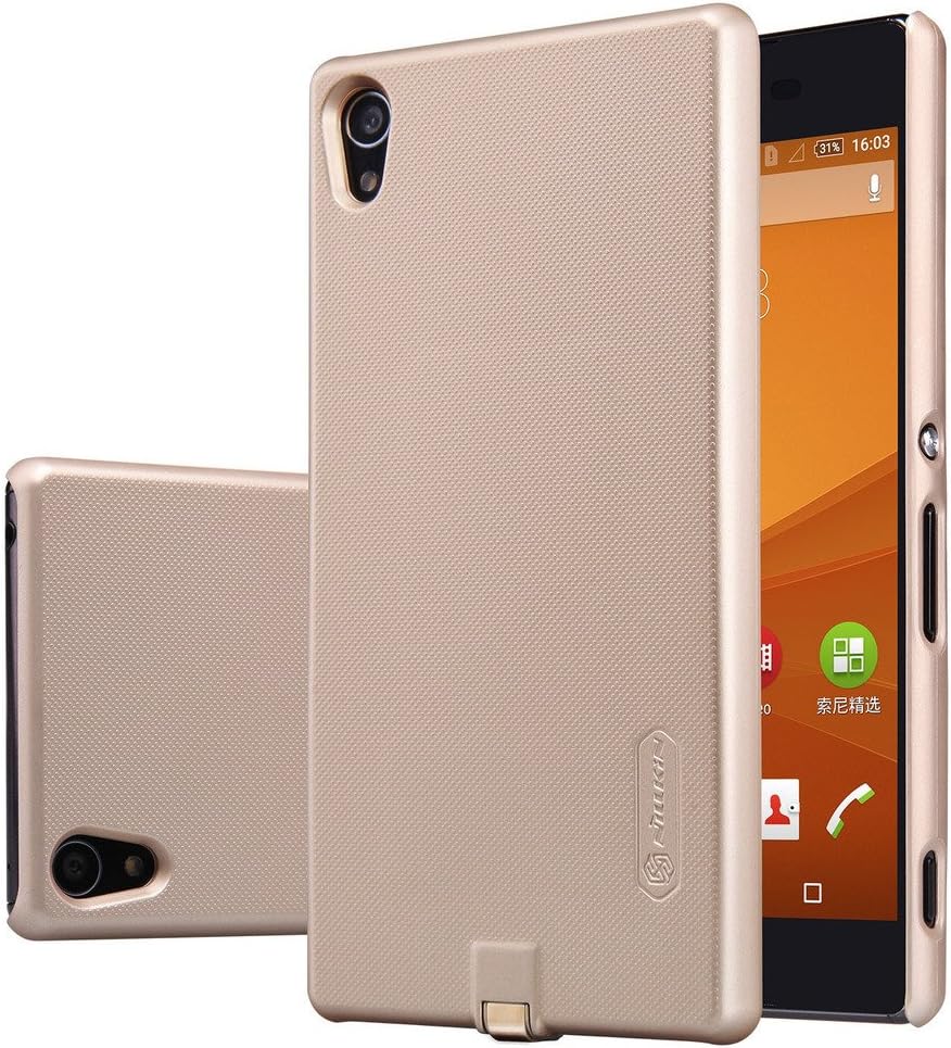 Sony Xperia Z3 Plus Case, Nillkin QI Standard Wireless Charging Receiver Back Cover for Sony Xperia Z3 Plus - Gold