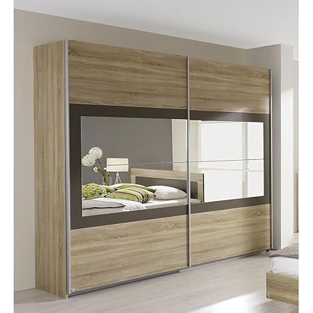 Rauch Venlo Wardrobe With Sliding Doors In Imitation Sonoma Oak