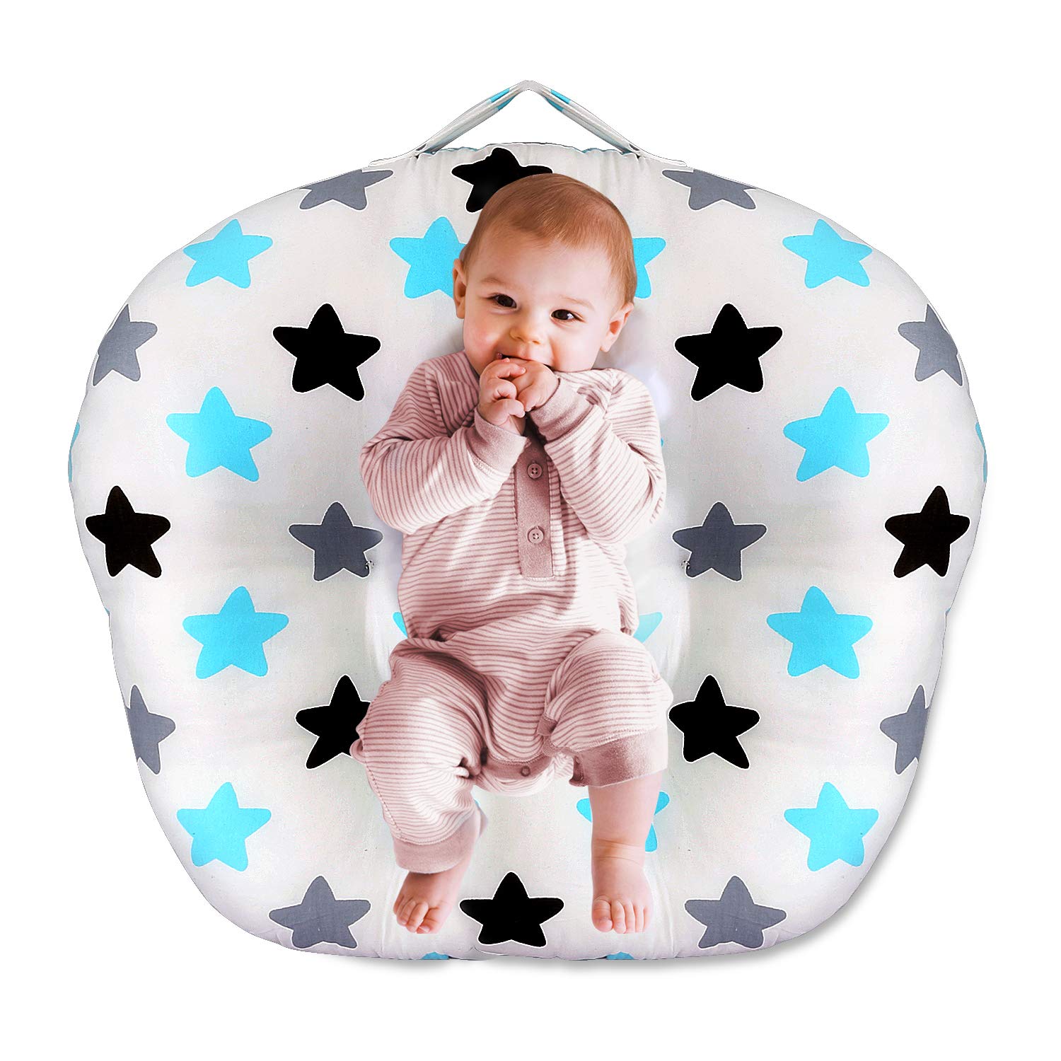 Wooce Newborn Lounger,Baby Lounger and Portable Crib, Little Stars