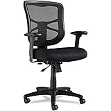 Alera Elusion Series Mesh Mid-Back Swivel/Tilt Chair, Black