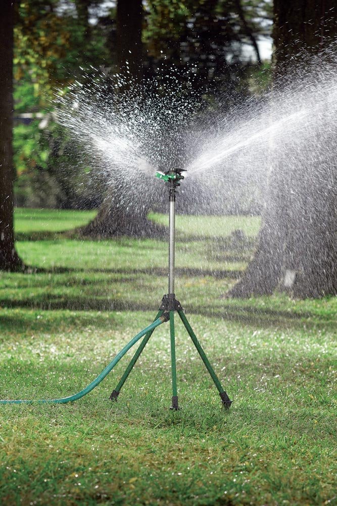 Tripod Standing Lawn Sprinkler Lawn And Garden Sprinklers Garden & Outdoor
