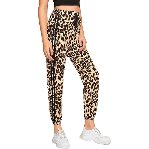 SweatyRocks Women's Drawstring Waist Athletic Sweatpants Jogger Pants with Pocket