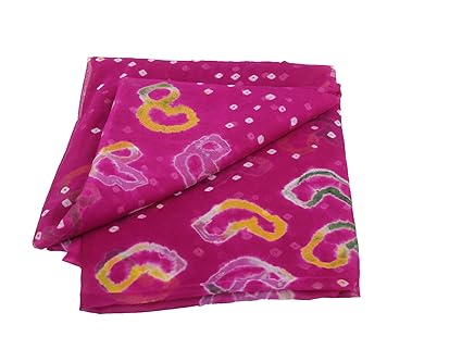 Amazon Com Bandhani Indian Tie Dye Polka Dots Fabric For Wedding