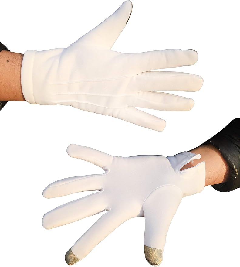 Winter Windproof Men’s White Gloves Formal