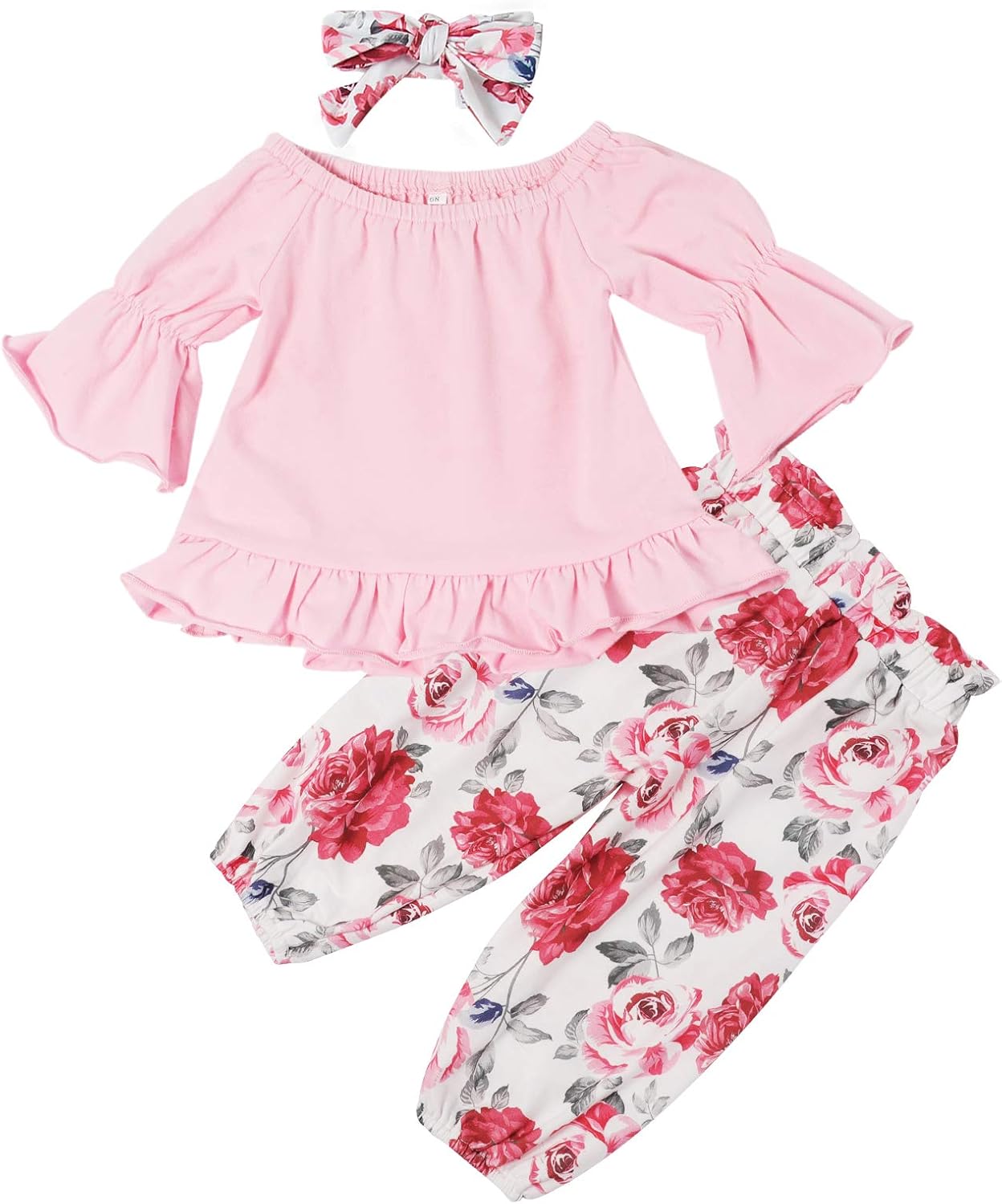 Newborn Baby Girl Clothes Outfits Infant Long Sleeve Ruffle