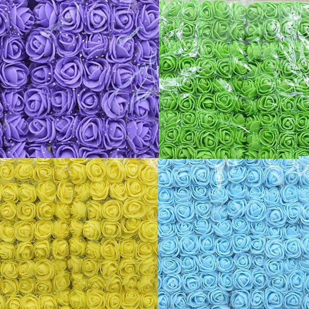 kaimus Flores Artificiales de la Espuma del PE Fake Rose Bouquet DIY Wedding Party Home Decoration Guirnaldas