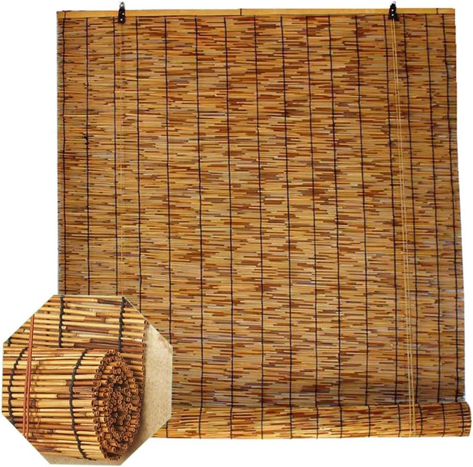 Reed Blinds,Bamboo Roll Up Window Blind,Straw Blinds with Lifting