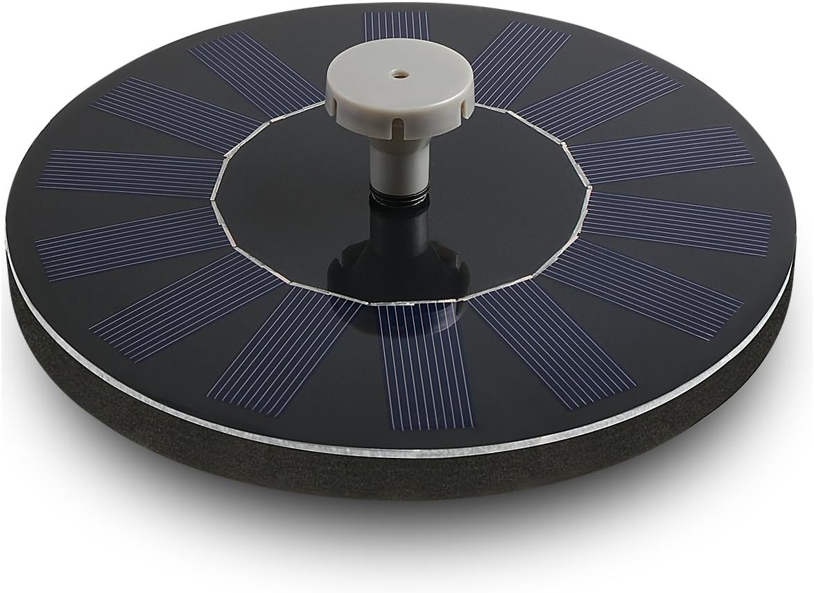 Tranmix Solar Bird Bath Fountain, Solar Powered Fountain 1.4W Free Standing Floating Birdbath Water Pumps for Garden and Patio,Pond, Pool