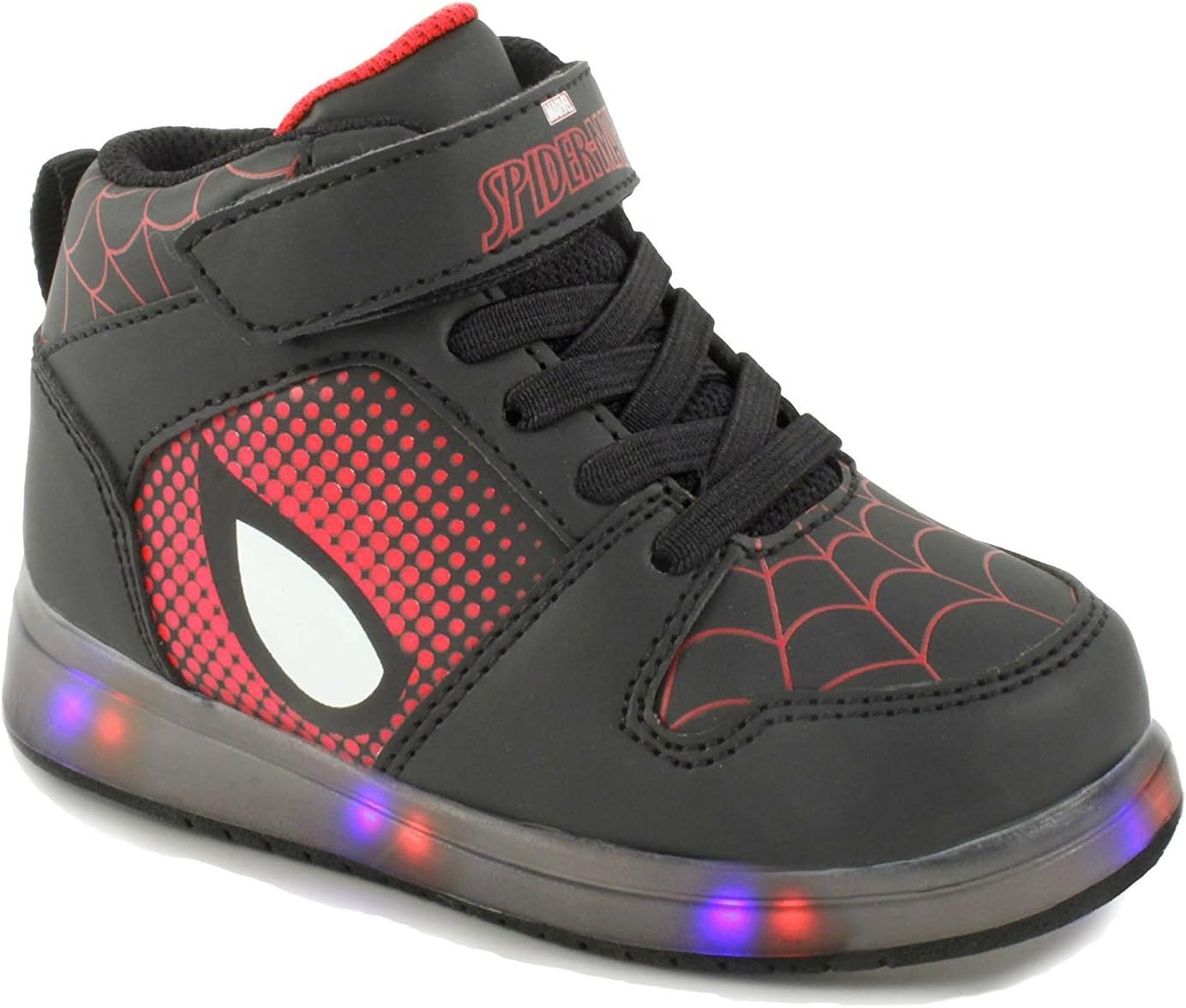Favorite Characters Boy's Spiderman High Top (Toddler/Little Kid) Black 9 Toddler