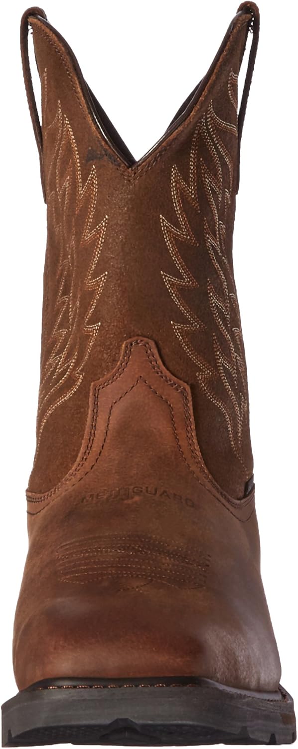 ariat men's groundbreaker square toe western work boots