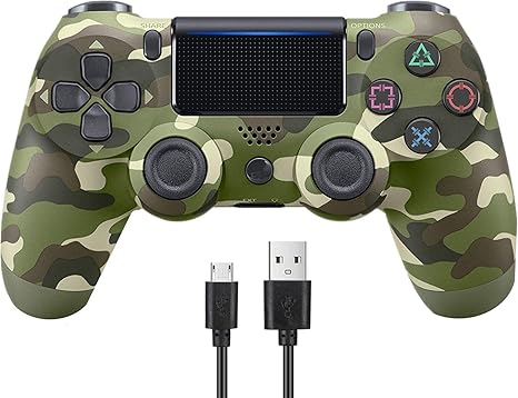 Amazon Co Jp Ps4 コントローラー ワイヤレス Bluetooth 二重振動 Dualshock 4代用 ジャイロセンサー機能 重力感応 ゲームパット ワイヤレスコントローラ 無線 ゲームパッド Bluetooth ゲームパッド イヤホンジャック ジャイロセンサー Ps4対応 充電ケーブル付き 1年