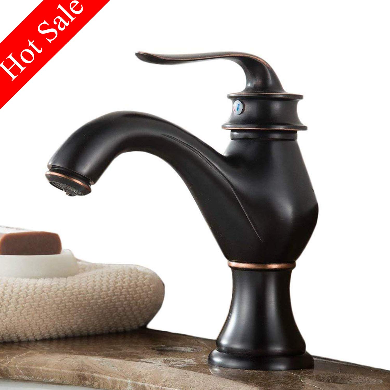 Oil Rubbed Bronze Mixer Taps Brass Bathroom Basin Faucet Amazon.co.uk