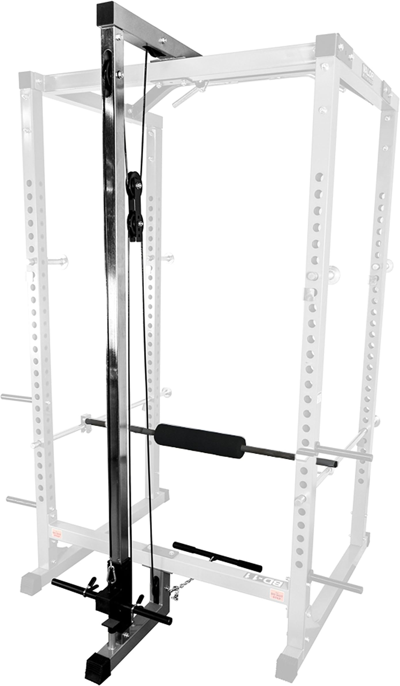 Valor Fitness BD-11 Heavy Duty Power Rack/Squat Rack w/Chrome Pull Up Bar and Power Cage Bundle Optins for a Complete Weightlifting Home Gym (BD-11 Power Rack)