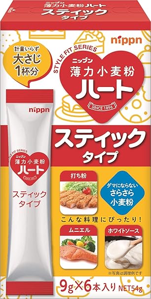 Amazon ニップンハートスティックタイプ 54g 5個 ニップン 小麦粉 通販