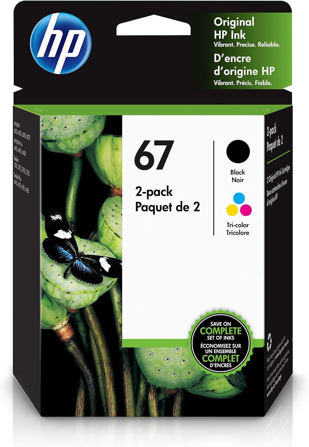 Amazon.co.jp：HP 67インクカートリッジ ブラック&3色 2個 3YP29AN パソコン・周辺機器