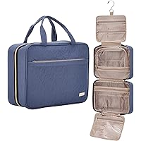NISHEL Large Hanging Travel Toiletry Bag, Portable Makeup Organizer, Water Resistant Cosmetic Holder for Brushes Set…