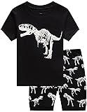 Little Boys Short Pajamas 100% Cotton Dinosaur