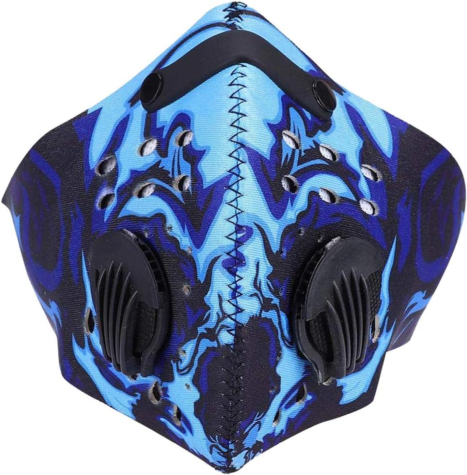 Dustproof Mask, Anti Pollution Face Mask with PM2.5 Activated Carbon Filters Breathable Protective Sports Masks for Running Cycling Outdoor Activities
