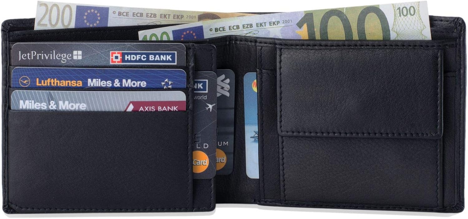 STILORD 'Lewis' Classic Leather Wallet for Men RFID Blocker Large Purse with Credit Card Holder and Coin Pocket Vintage Design - Image 5
