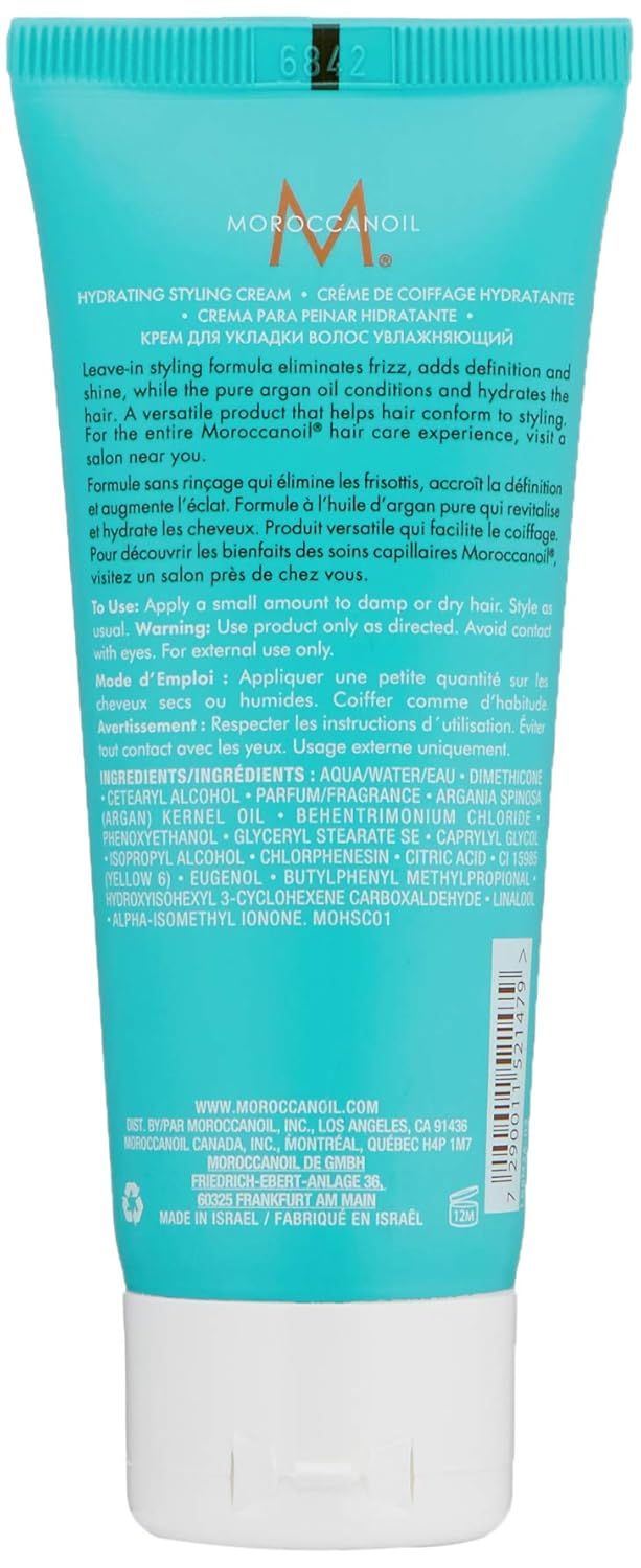 Moroccanoil Hydrating Styling Cream, Travel Size, 2.53 Fl Oz: Premium Beauty