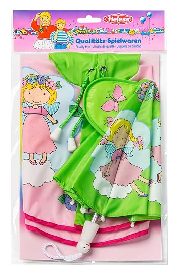 Heless 771 771-Regen Set mit Puppenschirm, Größe 28-35 cm