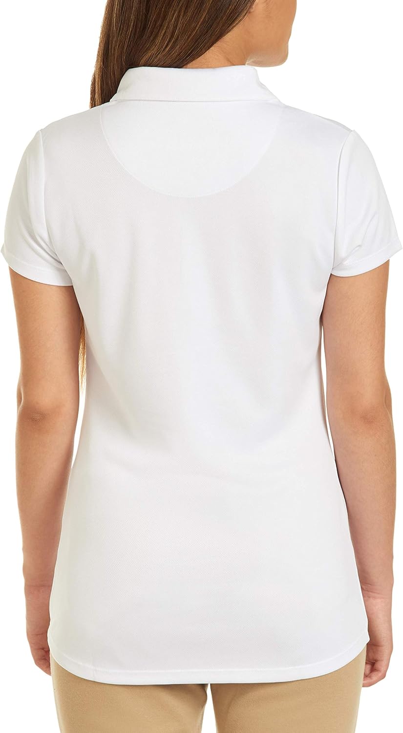 Nautica Junior's Uniform Short Sleeve Performance Polo at  Women’s Clothing store
