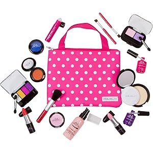 PixieCrush Pretend Makeup Play Deluxe 16 Piece Set for Children