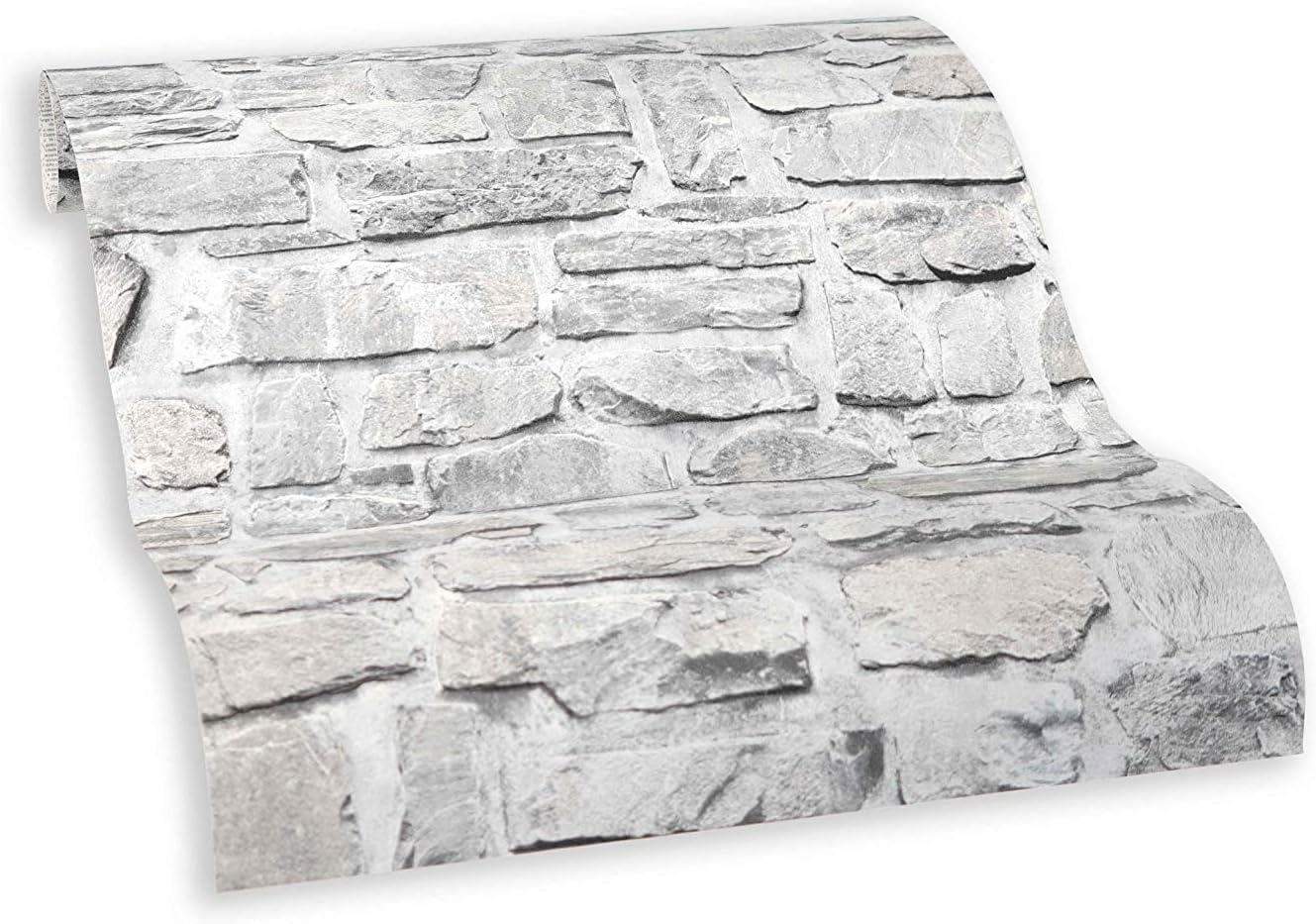 Livingwalls 368461 36846-1 Self-Adhesive Panel 3D Natural Stone Look 2.50 m x 0.52 m White/Grey Made in Germany - Image 4