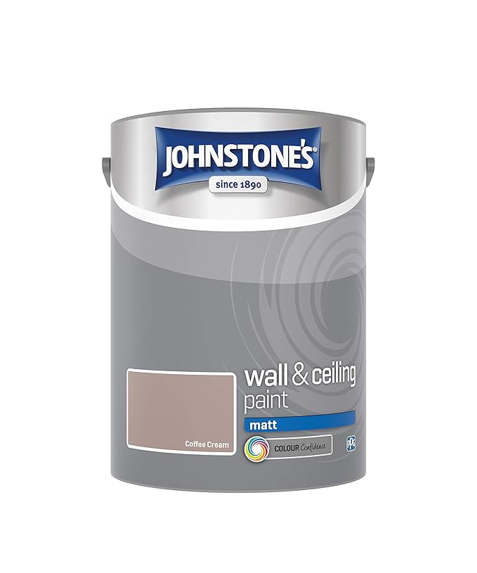 Johnstone's 304050 5 Litre Matt Emulsion Paint Coffee Cream Amazon