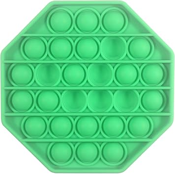 Amazon Com Pop Its Fidget Toy Green Push Pop Pop Bubble Sensory Fidget Toy Autism Special Needs Stress Reliever Silicone Stress Reliever Toy Squeeze Sensory Toy Office Products