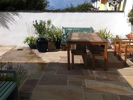 Indian Sandstone Paving Rippon Buff 900 X 600mm Amazon Co Uk