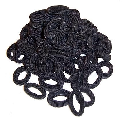 Terry Cloth Hair Bands 50 Black Hair Tie Hair Accessoire Hair