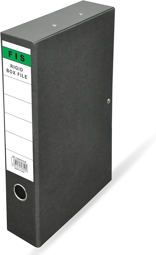 FIS Laminated Rigid Box File, 210 x 330 mm, Spine size is 8 cm