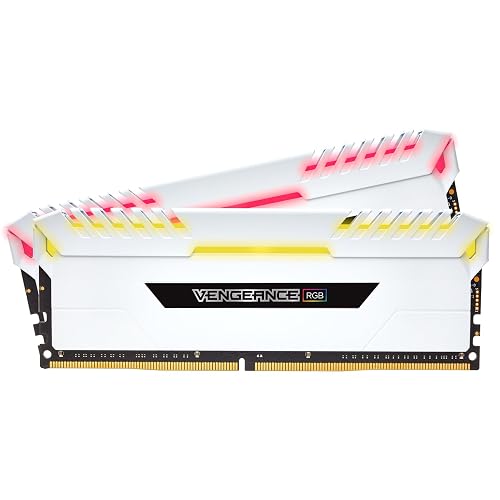 Corsair Vengeance RGB Kit de Memoria Entusiasta de 16 GB 2 x 8 GB DDR4 3000 MHz C16 XMP 2 0 Blanco