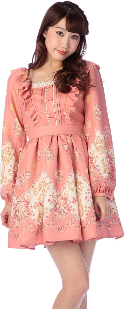 Amazon リズリサ ワンピース 142 6033 0 ピンク 日本 0 Free サイズ ワンピース チュニック 通販