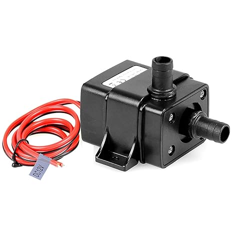TSSS DC 12V Brushless Wasserpumpe Submersible Pumpe 240L/H 4.8W Teichpumpe Förderpumpe für Brunnen Aquarium Autokühlung Zirku