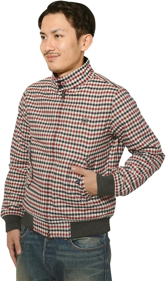 Amazon フレッドペリー メンズ Fred Perry 雑誌 2nd 2月号 掲載商品 ジャケット リバーシブルハリントンジャケット 09 L コート ジャケット 通販