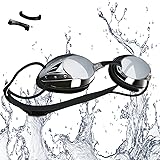VETOKY Swimming Goggles, Racing Swim Goggles UV Protection No Leaking Anti Fog Crystal Clear Vision for Adults, Men, Women and Kids Age 8+