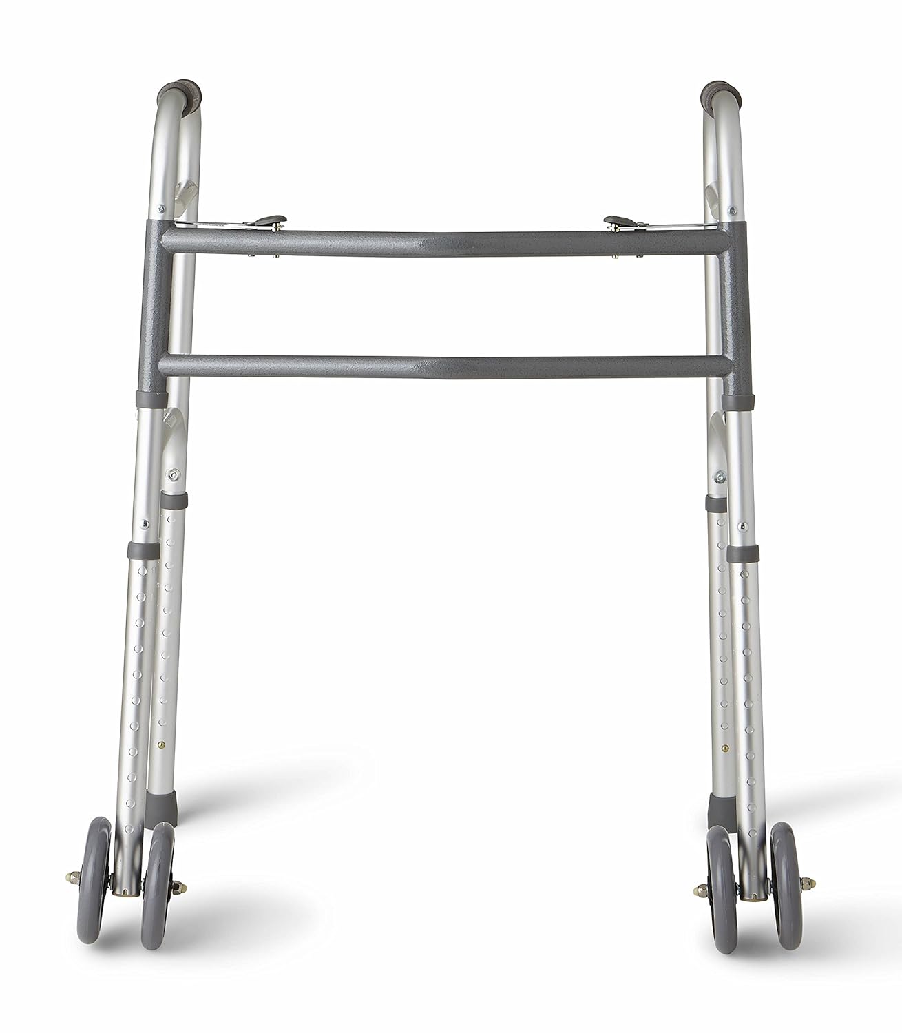 Medline Heavy Duty Bariatric Folding Walker with 5" Wheels with Durable Plastic Handles: Health & Personal Care