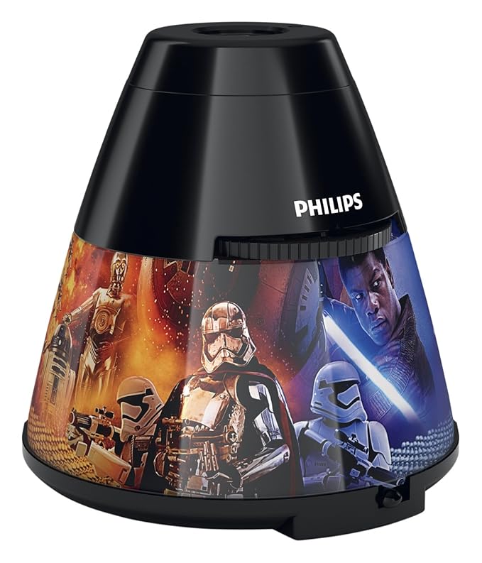 Philips Disney Cars Kinder-Nachtlicht und Projektor Star Wars - Episode VIII Schwarz