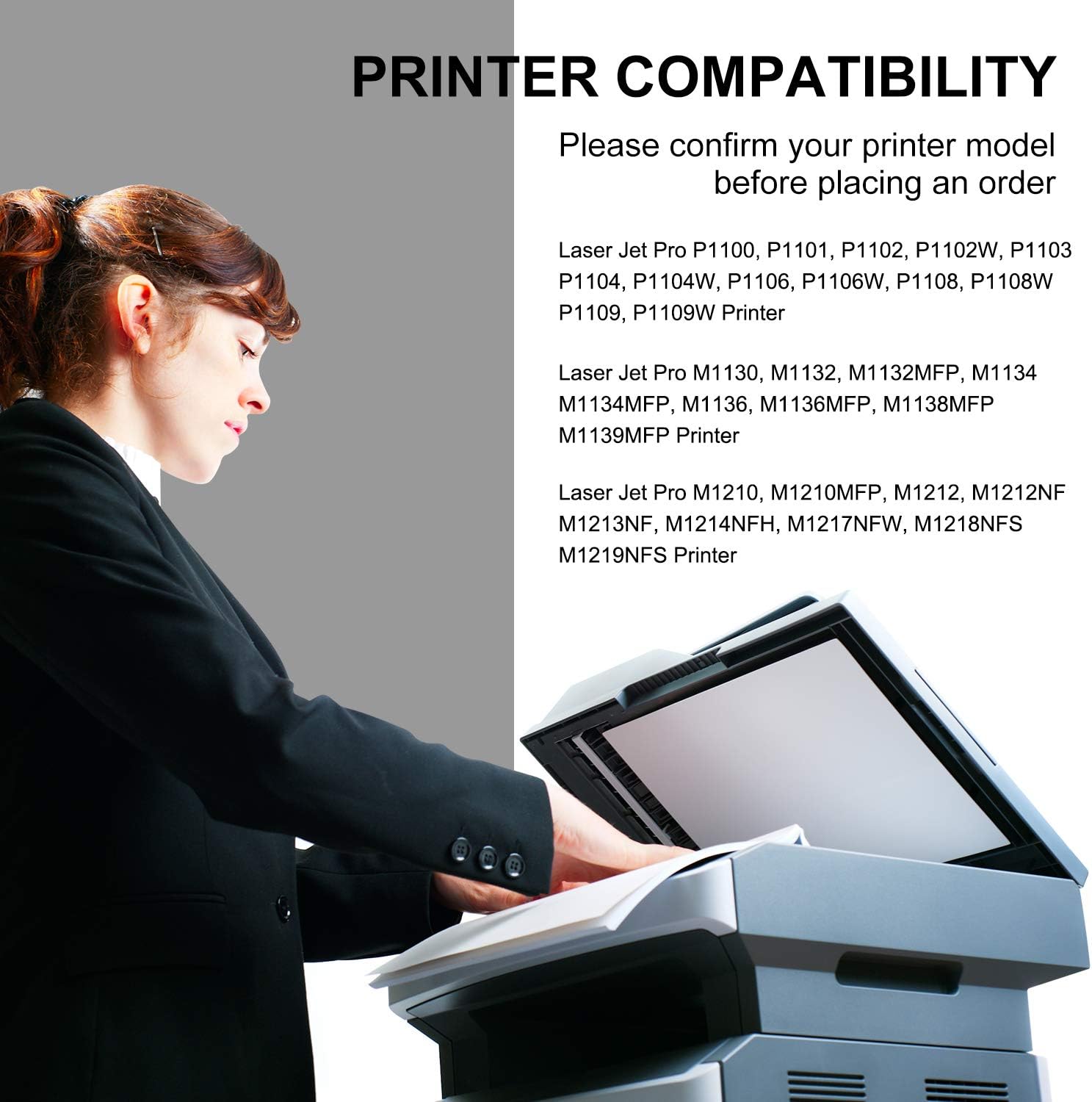 GPC Image 85A Toner Compatible for HP 85A CE285A Black Toner Cartridge for P1102W P1102 P1100 P1106 M1136 M1130 M1132 M1134 M1212 M1212NF M1213NF M1132MFP M1217NFW M1134MFP M1136MFP (Black - Image 5