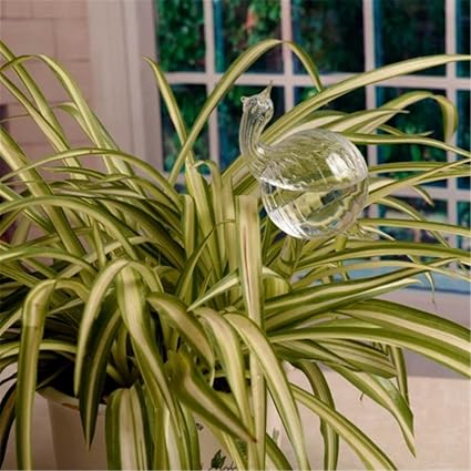Mysterluna Glass Plant Water Feeder Flowers Drip Self Watering For