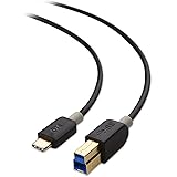 Cable Matters USB 3.1 Type C (USB-C) to Type B (USB-B) Cable in Black 3.3 Feet