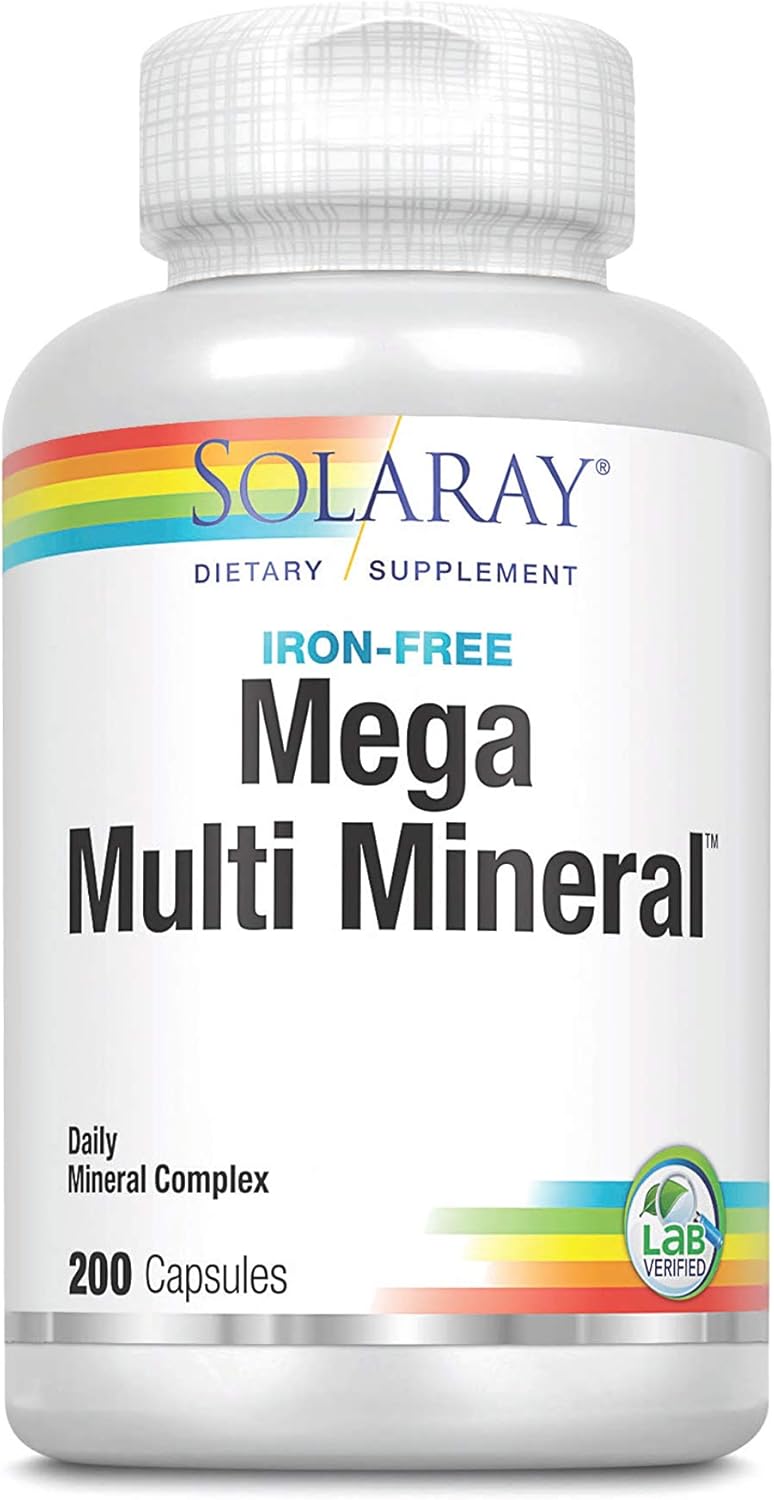 Mega Multi Mineral Without Iron ,200 Capsules: Health & Personal Care